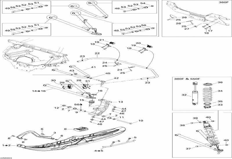 Skidoo - Front Suspension And Ski 380f