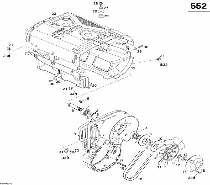  Skidoo GTX 550F, 2006  - Fan 552