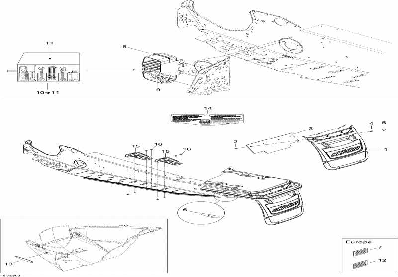 snowmobile Ski Doo GTX 550F, 2006  - Utilities