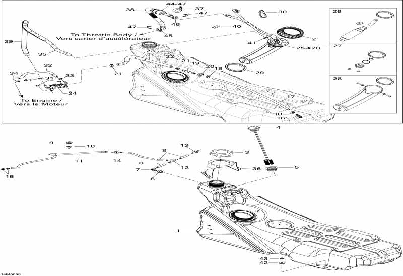 �������� Skidoo GTX 600 HO SDI, 2006 - Fuel System