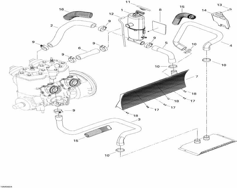 snowmobile Ski Doo  GTX 800 HO, 2006 - Cooling System