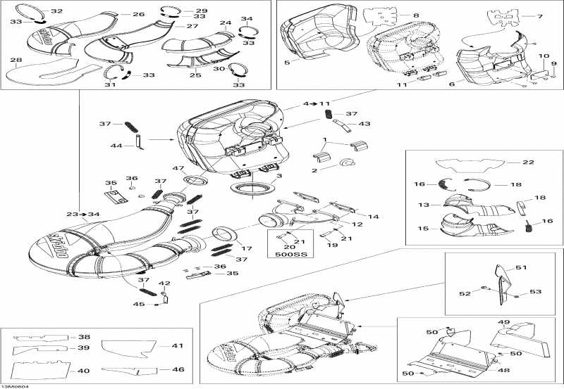 Skidoo  GTX 800 HO, 2006 - Exhaust System 793