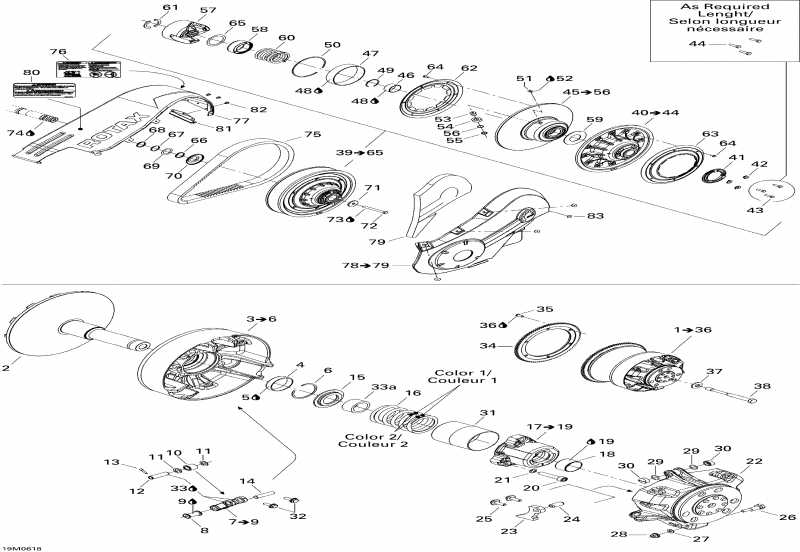 snowmobile  Mach Z 1000 SDI Adrenaline & X, 2006  - Pulley System