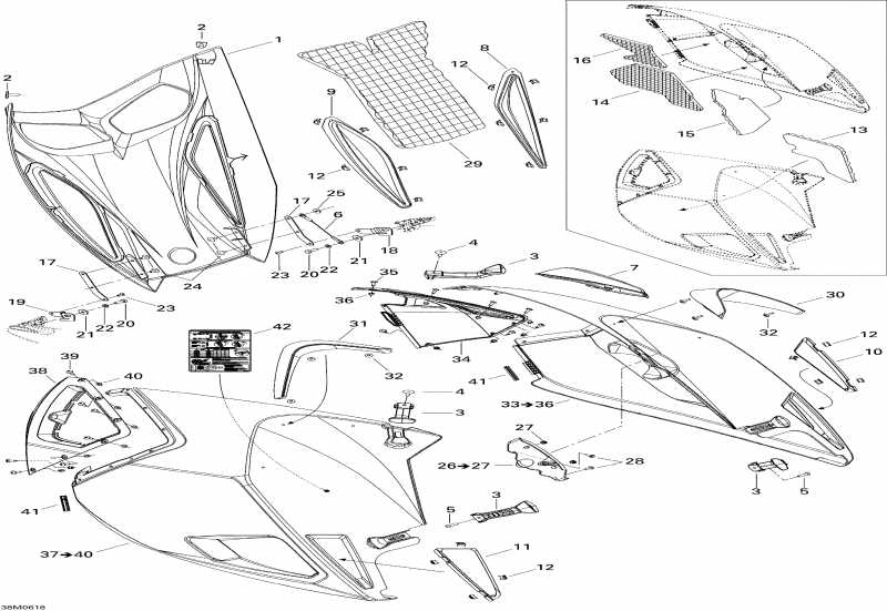  Mach Z 1000 SDI Adrenaline & X, 2006 - Hood
