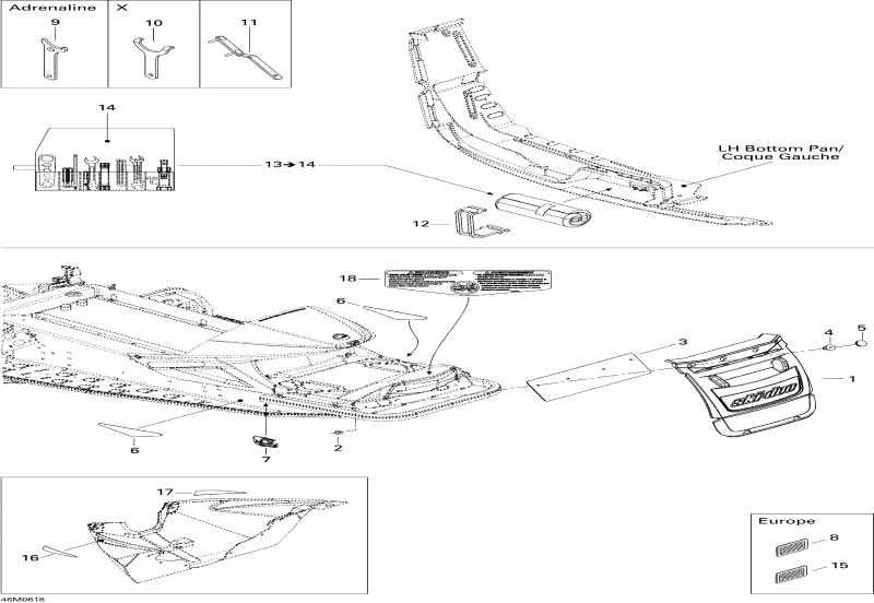 BRP SkiDoo Mach Z 1000 SDI Adrenaline & X, 2006  - Utilities