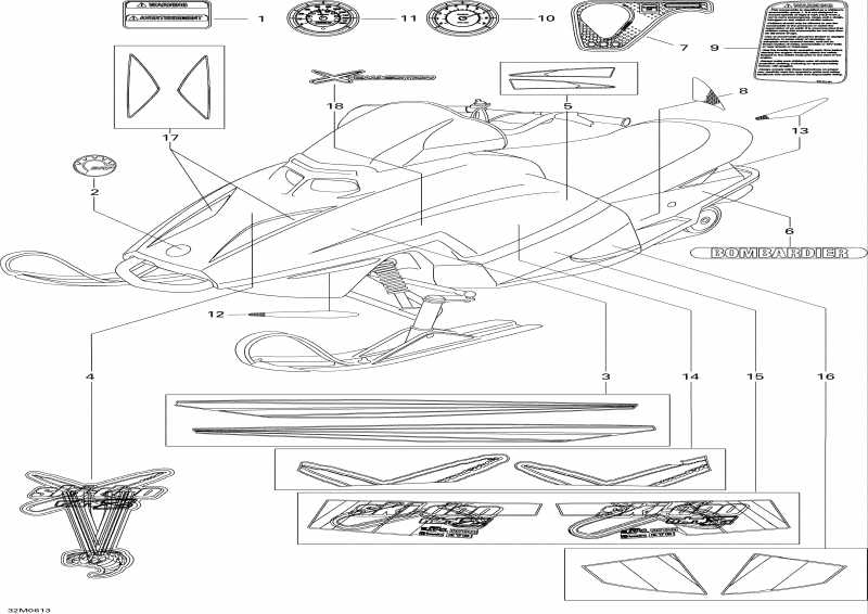 �������� Ski-doo Mini Z, 2006 ������ - Decals