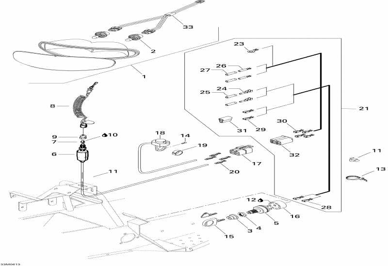 snowmobile Skidoo Mini Z, 2006 - Electrical System