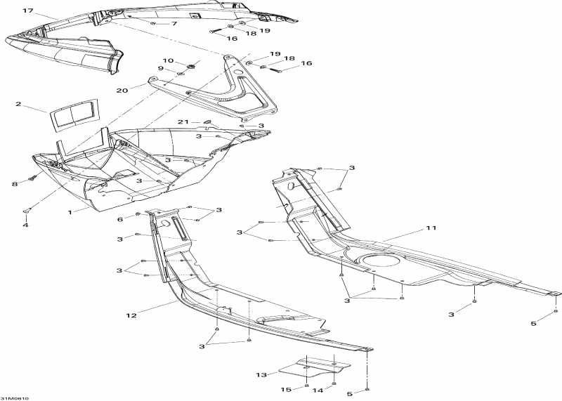 ski-doo MX Z 440 Racing, 2006  - Bottom Pan