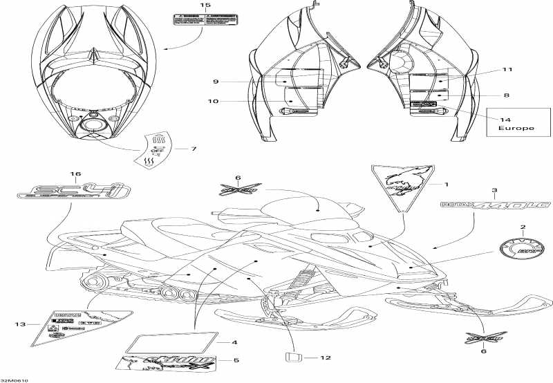 MX Z 440 Racing, 2006  - Decals