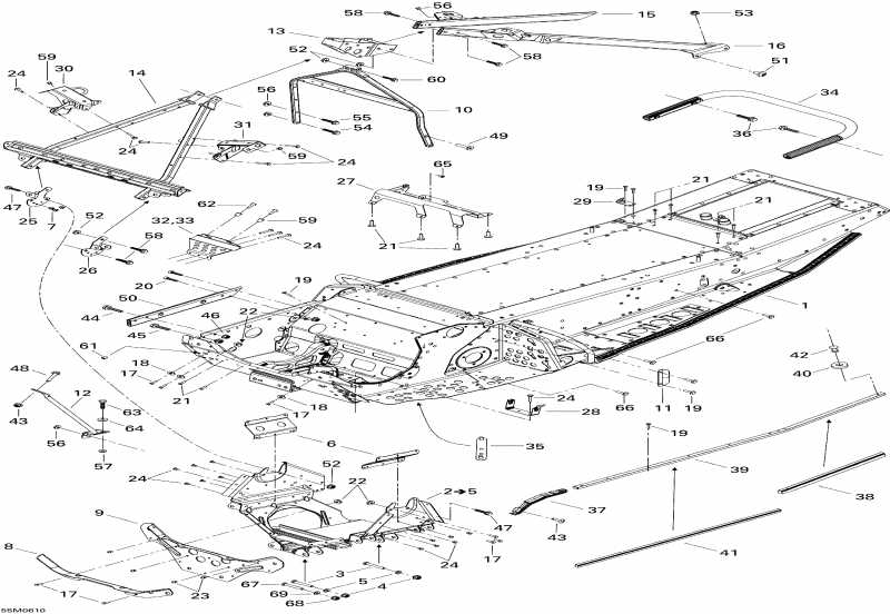 snowmobile - Frame And Components