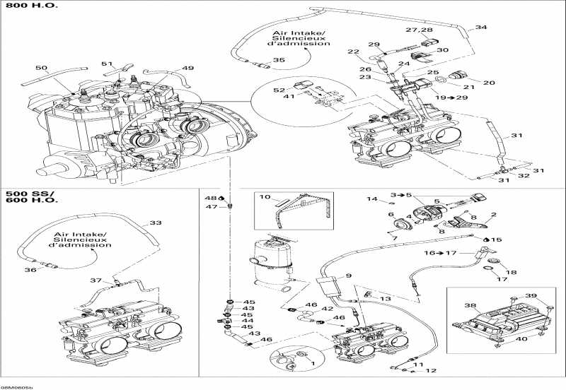 snowmobile SKIDOO - Engine 2 (500ss)