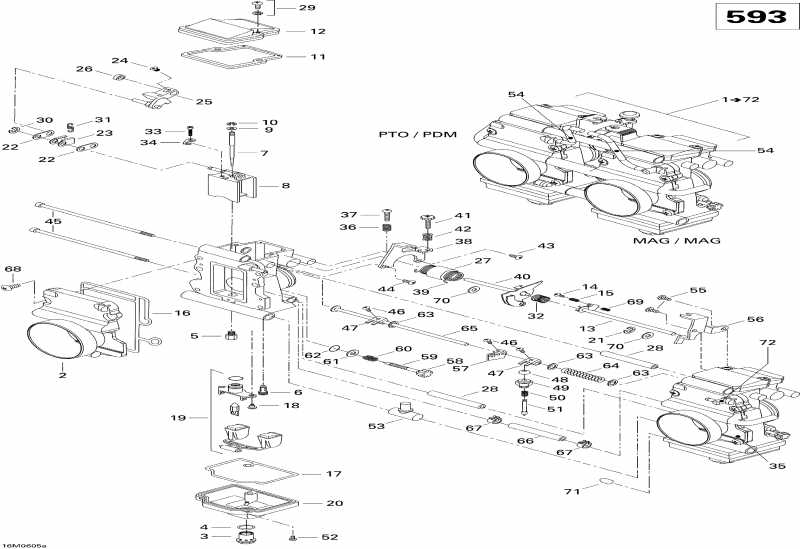 snowmobile Ski-doo MX Z 500SS Trail & Adrenaline, 2006 - Carburetor 593