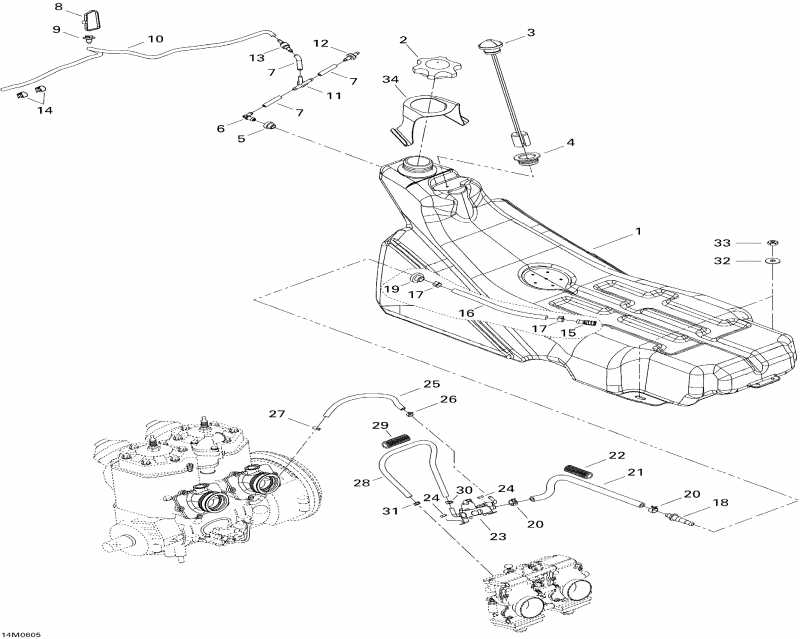 Skidoo  MX Z 500SS Trail & Adrenaline, 2006 - Fuel System