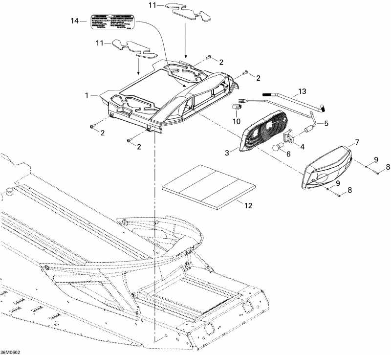  Ski-doo MX Z 550X, 2006 - Luggage Rack Mx Z