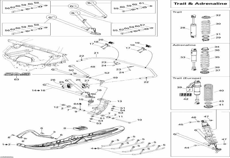 �������� ski-doo MX Z 600 HO Adrenaline, 2006 ������ - �������� �������� � ���� 600 Adrenaline