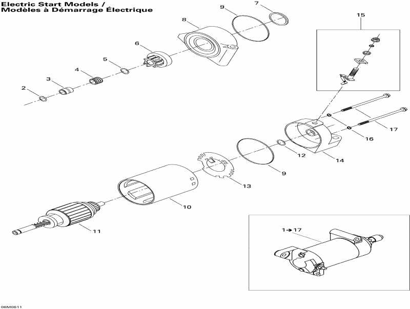 �������� Ski-doo MX Z 600 HO SDI Adrenaline & X, 2006 ������ - Electric Starter