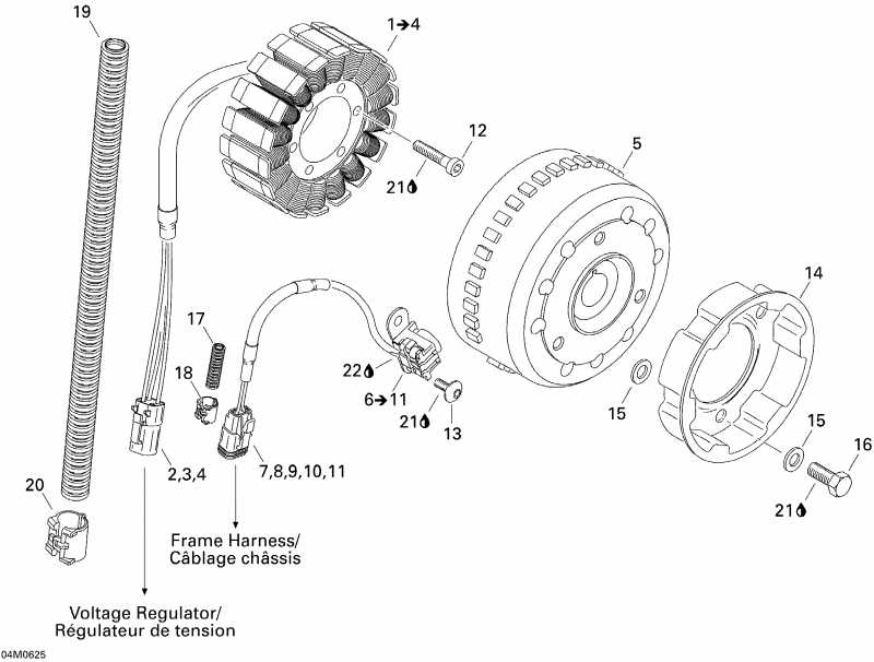 snowmobile  MX Z 600 HO SDI Renegade & Renegade X, 2006 - Magneto