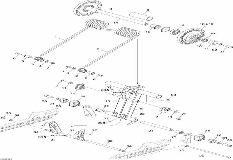 Ski Doo MX Z 600 HO SDI Renegade & Renegade X, 2006  - Rear Arm