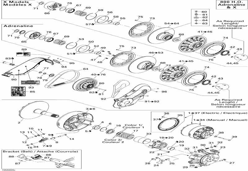 snowmobile   MX Z 800 HO Adrenaline & X, 2006 - Pulley System 800 H.o.