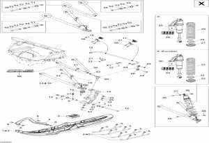 07- �������� �������� � ���� X (07- Front Suspension And Ski X)