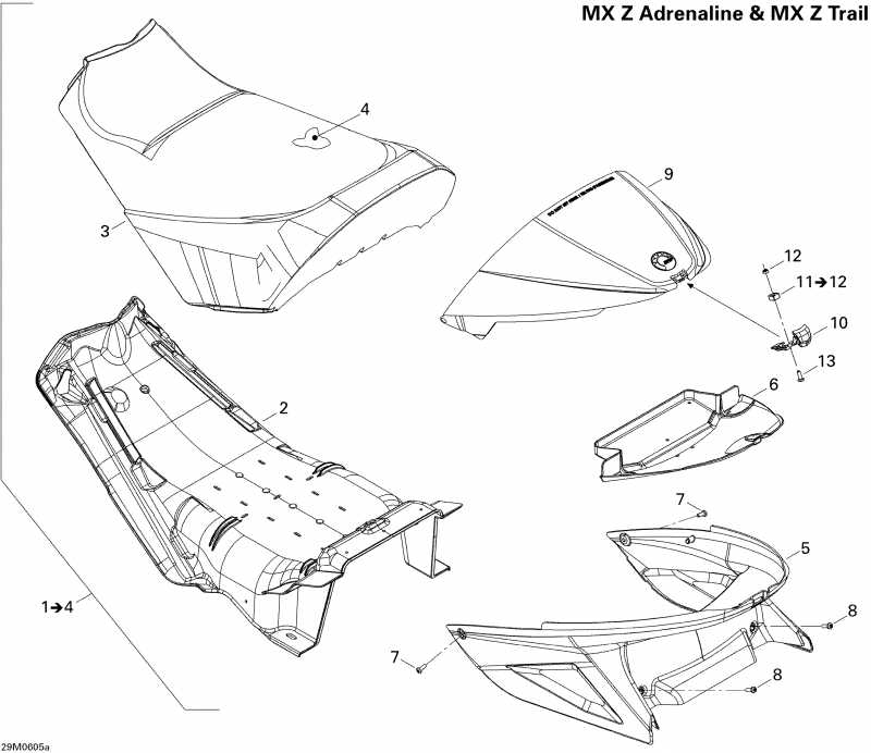 snowmobile BRP SkiDoo MX Z 800 HO Adrenaline & X, 2006 -  800