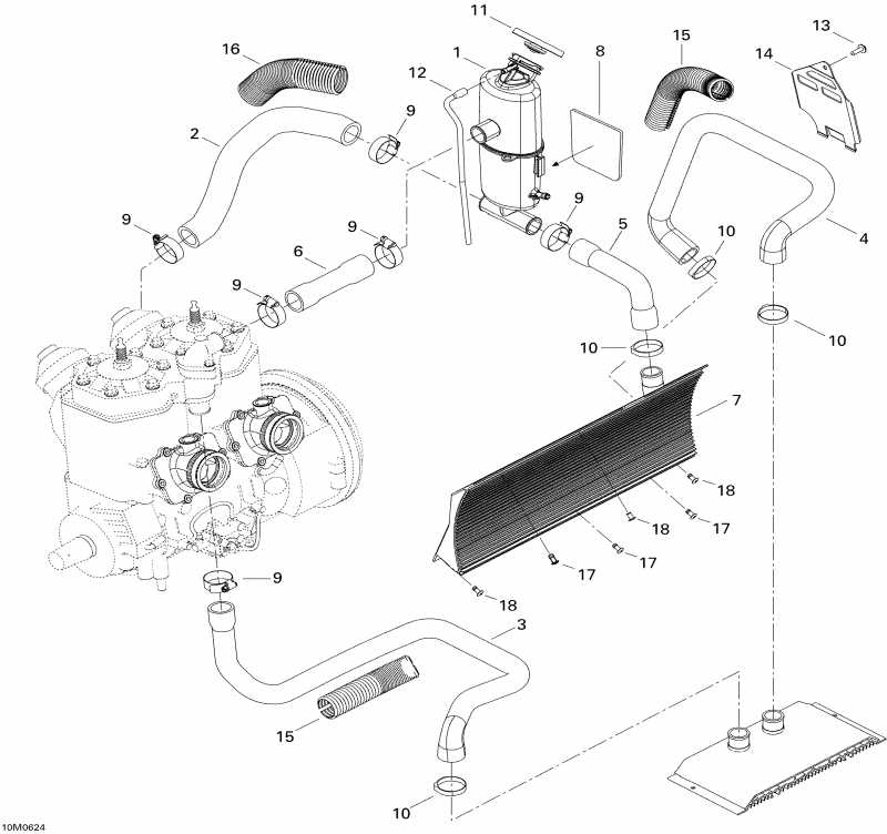 Ski Doo  MX Z 800 HO Renegade & Renegade X, 2006 - Cooling System