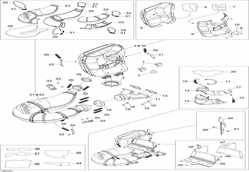 ��������  ����������� MX Z 800 HO Renegade & Renegade X, 2006 - Exhaust System