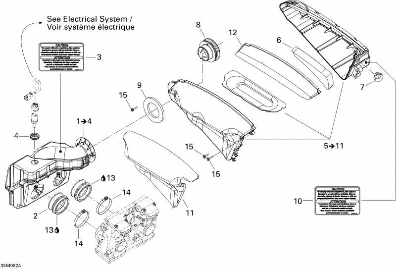 snowmobile Skidoo  MX Z 800 HO Renegade & Renegade X, 2006 - Air Intake System