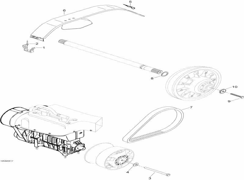 snowmobile   Skandic LT 440F, 2006 - Pulley System