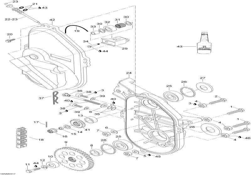   Skandic LT 440F, 2006  - Transmission