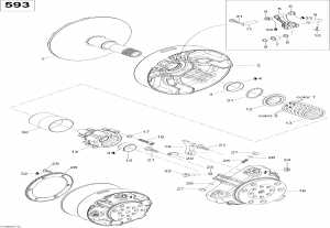 05-   593, Can-usa (05- Drive Pulley 593, Can-usa)