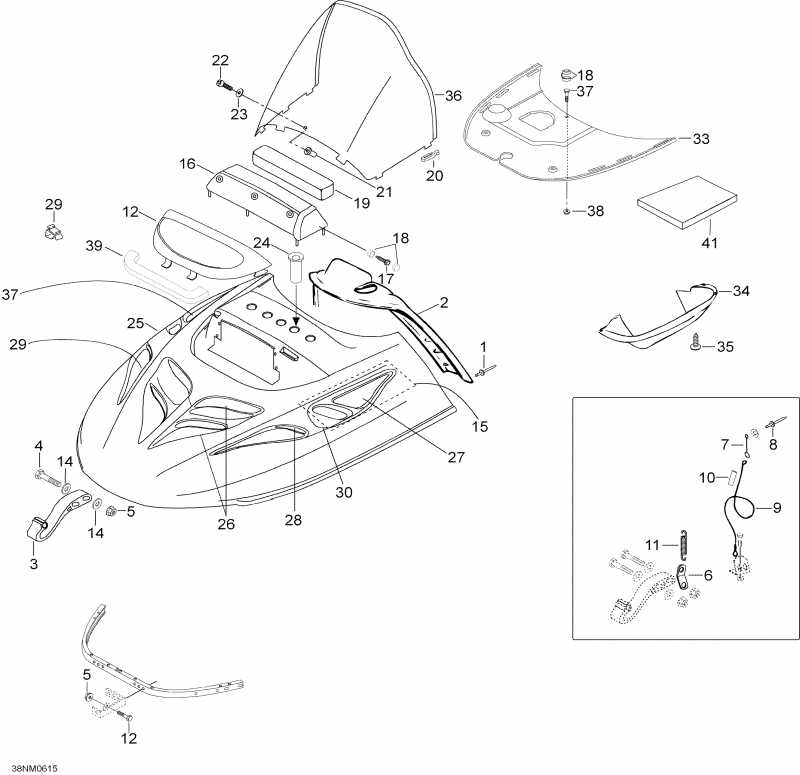 ski-doo  Skandic SUV 600, 2006 - Hood 600 Suv