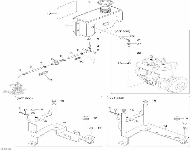 ��������  Skandic SWT 550F, 2006 ������ - Oil System 550