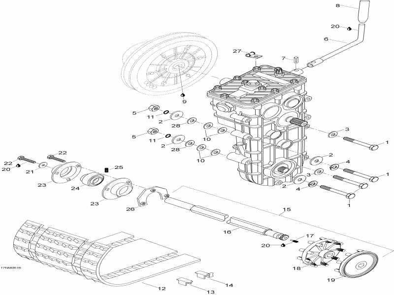   Skandic SWT 550F, 2006  - Drive System 550 Swt