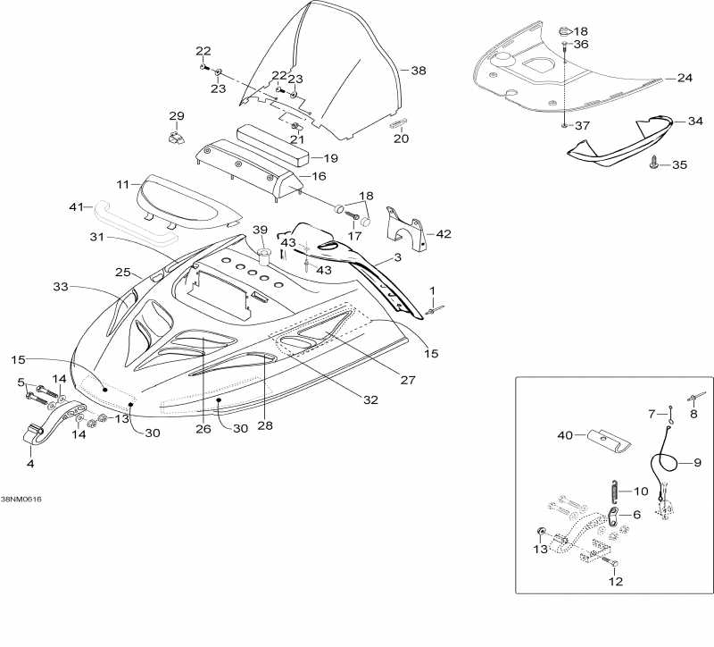  Ski-doo  Skandic SWT 550F, 2006 - Hood 550 Swt