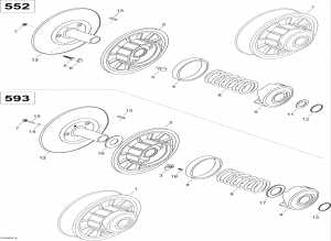 05-   550 (05- Driven Pulley 550)