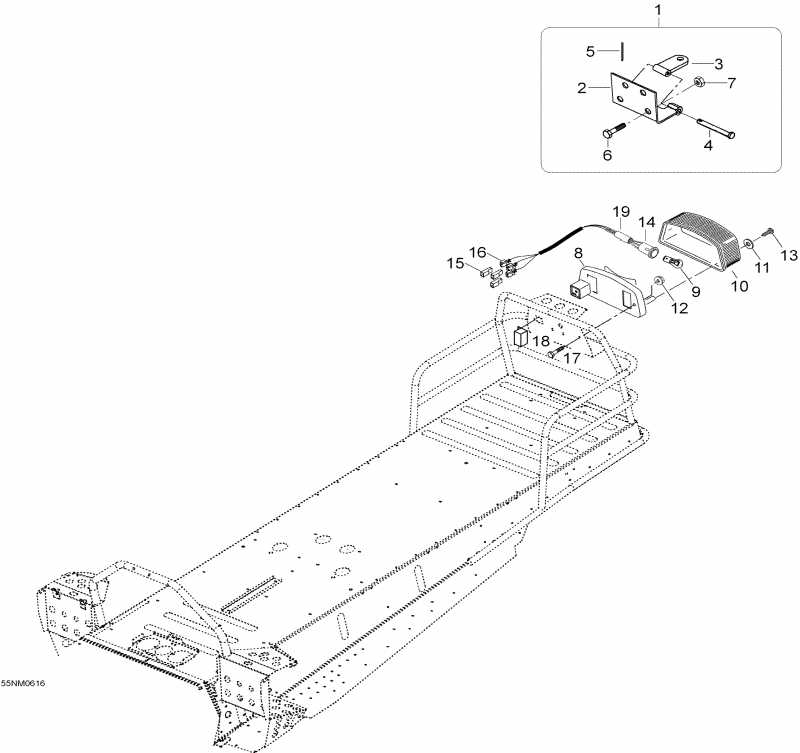 �������� Ski Doo Skandic WT 600, 2006 ������ - Frame And Components