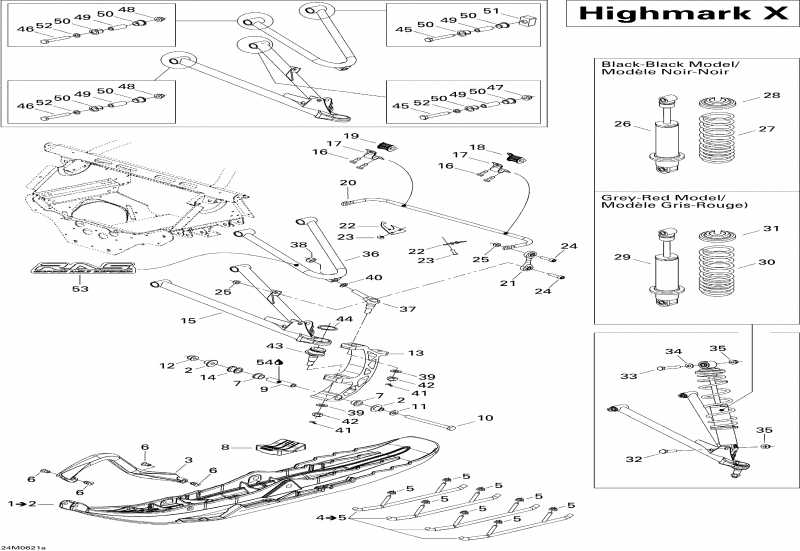    Summit 1000 SDI, Highmark & Highmark X, 2006 - Front Suspension And Ski Hmx