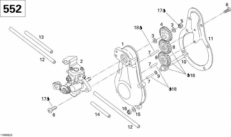  Skidoo - Oil Pump 552