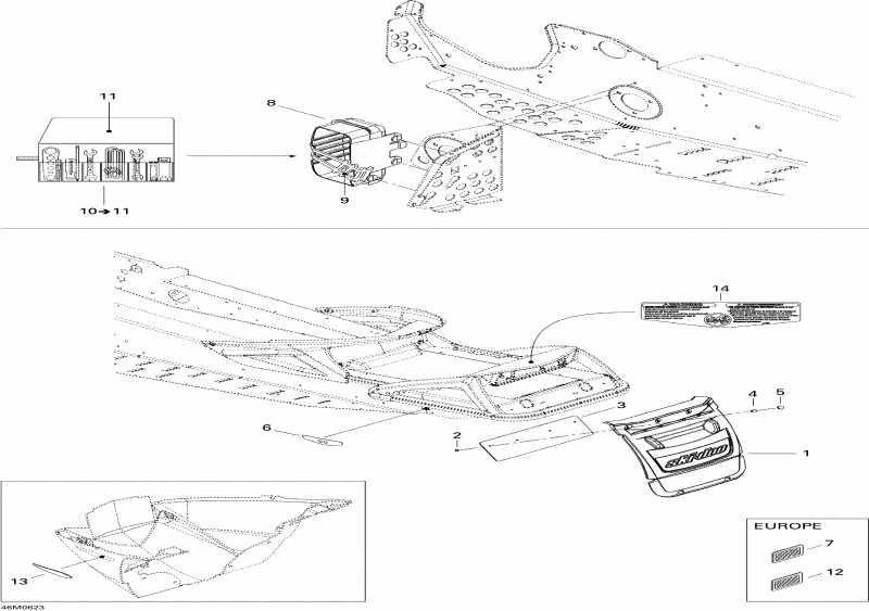 snowmobile Ski-doo  Summit 550F, 2006 - Utilities