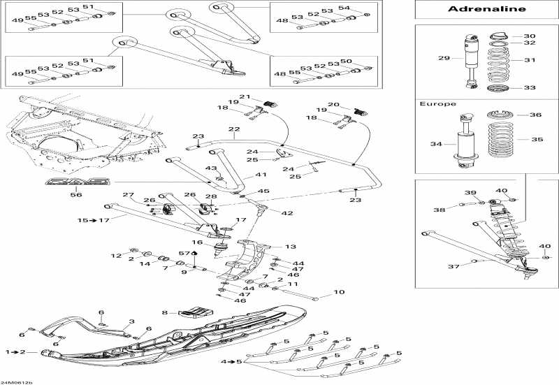 snowmobile  ����������� Summit 800 HO, Adrenaline & X, 2006 - �������� �������� � ���� Adrenaline