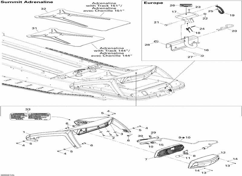 Skidoo  Summit 800 HO, Adrenaline & X, 2006 - Luggage Rack 800ho