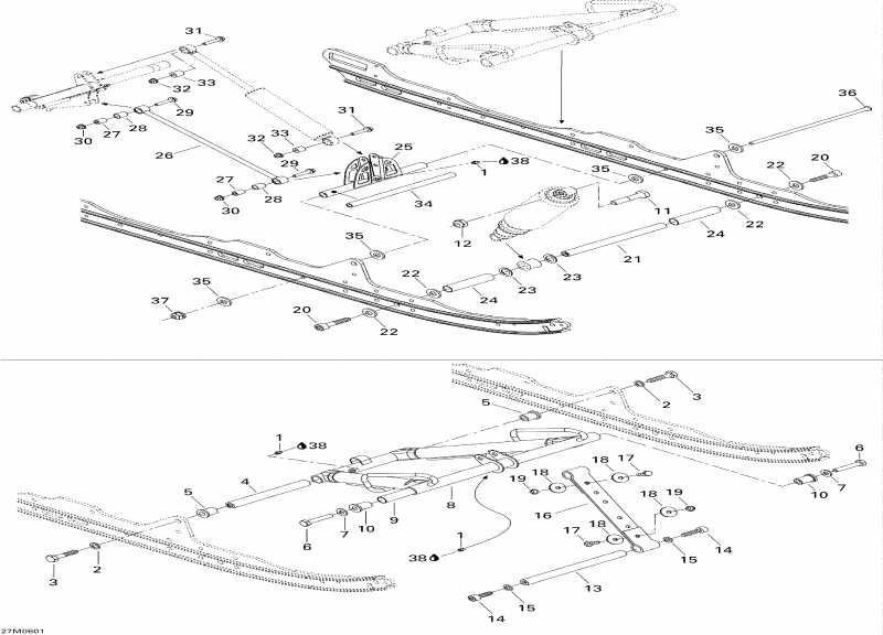 snowmobile Ski-doo  Tundra 300F, 2006 - Front Arm