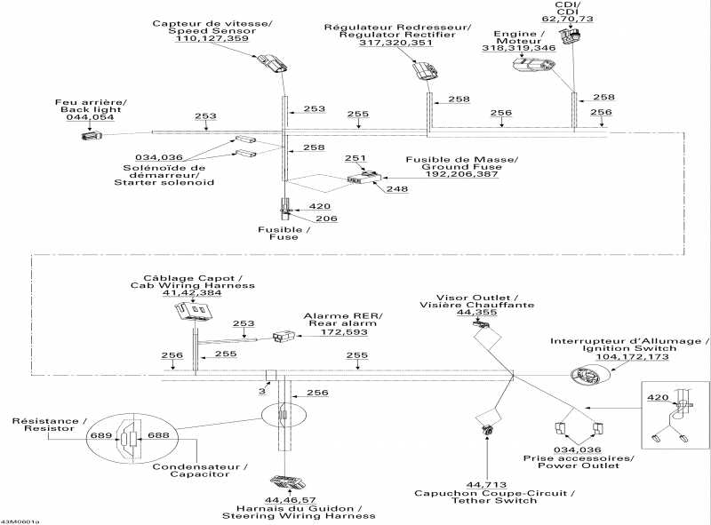 snowmobile   Tundra 300F, 2006 - Electrical Harness Frame