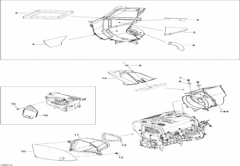 snowmobile Skidoo Expedition Sport 550F, 2007  - Cooling System