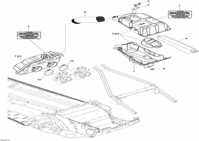  Ski Doo Expedition Sport 550F, 2007  - Air   System