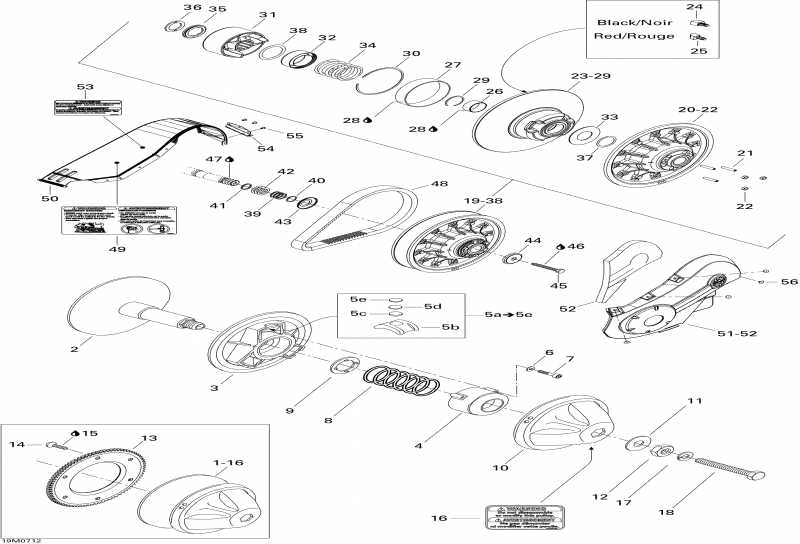 snowmobile ski-doo  Expedition Sport 550F, 2007 - Pulley System