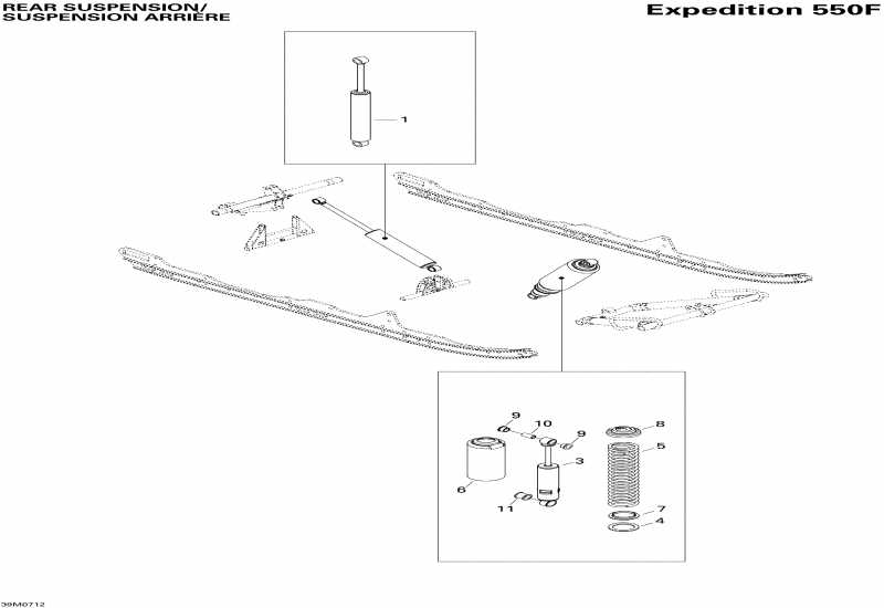 snowmobile Ski-doo Expedition Sport 550F, 2007 ������ - ������ �������� Shocks