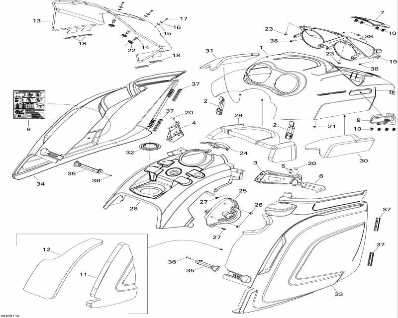 snowmobile Ski-doo Expedition Sport 550F, 2007 - Hood