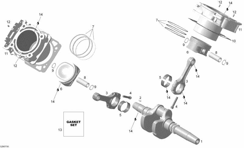 Expedition TUV V800, 2007  - Crankshaft And Pistons